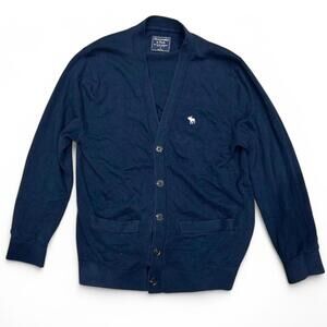 Abercrombie & Fitch Women's Navy and Black Cardigan